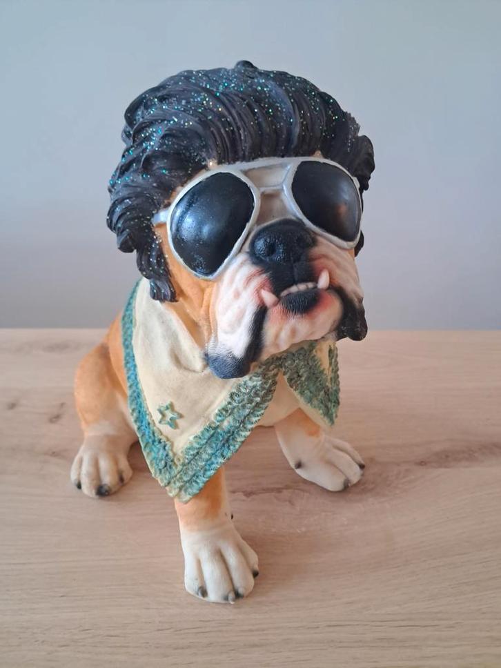 Bulldog spaarpot/beeld, Verzamelen, Spaarpotten, Gebruikt, Dier, Ophalen of Verzenden