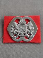 Baretembleem korps Nationale Reserve (Natres), Ophalen of Verzenden, Landmacht, Nederland, Embleem of Badge
