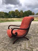 Vintage zetel / fauteuil / stoel, Huis en Inrichting, Ophalen, Gebruikt, 75 tot 100 cm, Hout