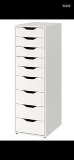 IKEA witte ladekast Alex, Huis en Inrichting, Kasten | Ladekasten, Ophalen, Minder dan 50 cm, Gebruikt, 5 laden of meer