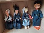 Vintage Nederlandse Klederdracht Poppen - Set van 4, Ophalen of Verzenden
