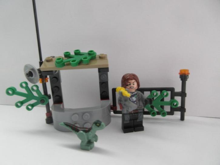 Lego Jurrassic world, Rainn Delacourt with Raptor, Kinderen en Baby's, Speelgoed | Duplo en Lego, Zo goed als nieuw, Lego, Complete set