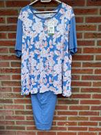 Huiskleding Pyama Ringella mt. 52 - 3/4 broek - NIEUW - €25,, Overige typen, Blauw, Nieuw, Ophalen of Verzenden