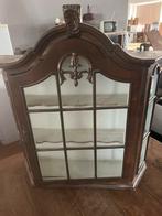 Hangkastje vitrine glas met sleutel, Huis en Inrichting, Kasten | Vitrinekasten, Ophalen of Verzenden, Zo goed als nieuw, 25 tot 50 cm