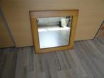 Te koop: Spiegel - blank eiken patine - 50 x 50 cm, Huis en Inrichting, Vierkant, Ophalen of Verzenden, Zo goed als nieuw, Minder dan 100 cm