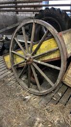 Vintage Karrenwiel Decoratie - +/- 120cm, Ophalen, Gebruikt