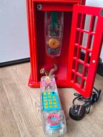 Engelse Telefooncel met Vaste Telefoon, Ophalen of Verzenden, Gebruikt