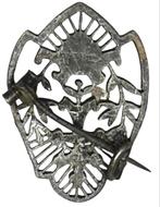 Antieke Broche Kruis & RBC Monogram, Ophalen, Gebruikt, 4 tot 7 cm, Zilver
