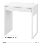 Ikea Micke Bureau - Wit, Ophalen, Zo goed als nieuw, Bureau