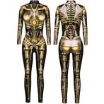 Dames catsuit 10 / skelet bodysuit feest festival suit pak, Verzenden, Nieuw, Kleding
