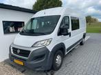Fiat Ducato 2.3 MJ 178pk 35T Heavy L2h2 Dubbele Cabine 7pers, Voorwielaandrijving, Stof, 7 stoelen, Wit