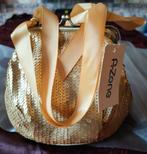 Handtasje met goudkleurige pailletten, Ophalen of Verzenden, Zo goed als nieuw