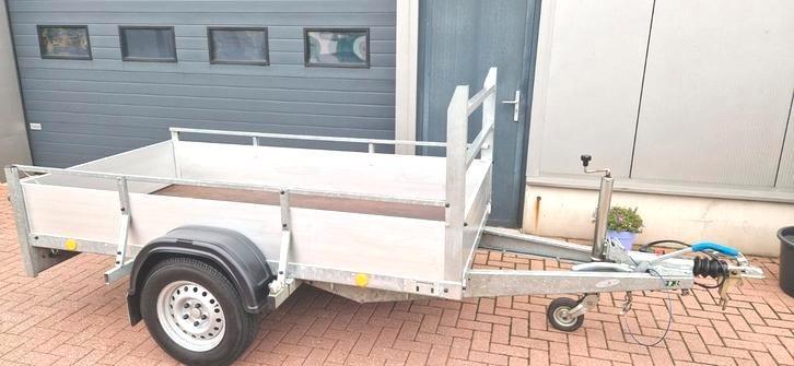 Atec enkelasser  met kenteken  aluminium uitvoering., Auto diversen, Aanhangers en Bagagewagens, Zo goed als nieuw, Ophalen