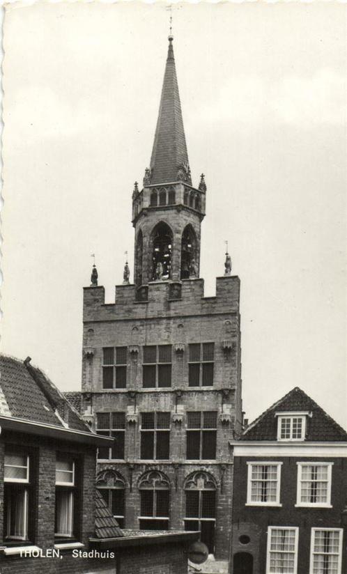 Tholen, Stadhuis - gelopen, Verzamelen, Ansichtkaarten | Nederland, Gelopen, Overijssel, 1920 tot 1940, Ophalen of Verzenden