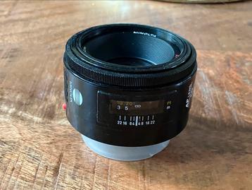 Minolta AF 50mm F1.8 met schimmelplekje voor Sony A-mount beschikbaar voor biedingen