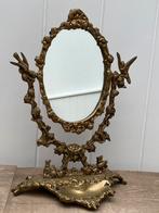 Vintage Franse kaptafel spiegel kantelbaar, Ophalen of Verzenden