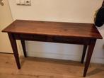 Houten haltafel / sidetable met lades, Antiek en Kunst, Antiek | Meubels | Tafels, Ophalen of Verzenden