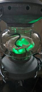 Kattenschedel Lamp met Slang - Unieke Sfeerlamp, Ophalen of Verzenden