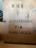 Vintage Houten Kist - Amsterdam via Harlingen, Ophalen