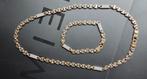 14 k gouden ketting met zelfde armband, Sieraden, Tassen en Uiterlijk, Ophalen of Verzenden, Zo goed als nieuw, Goud, Goud