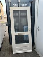 Hardhouten buitendeur / voordeur 92,5 cm x 211,5 cm, Ophalen, Zo goed als nieuw, Buitendeur, 200 tot 215 cm