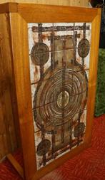 Retro Ox Art Design industrieel Deense salontafel Meubel 77e, Huis en Inrichting, Tafels | Salontafels, Ophalen, Gebruikt, 100 tot 150 cm