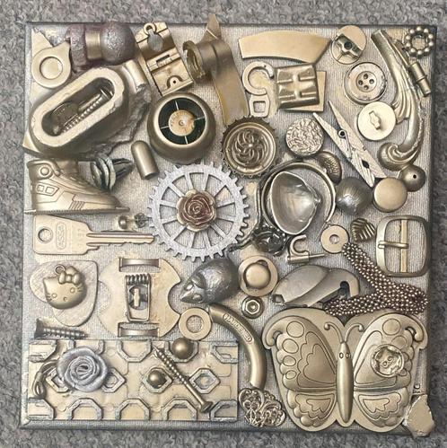 Handwerk een echte Pikkaart, Antiek en Kunst, Kunst | Schilderijen | Abstract, Ophalen of Verzenden