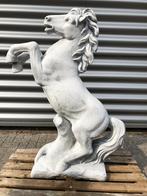 Steigerend Paard XL - Massief Gegoten Steen, Ophalen of Verzenden, Steen, Dierenbeeld