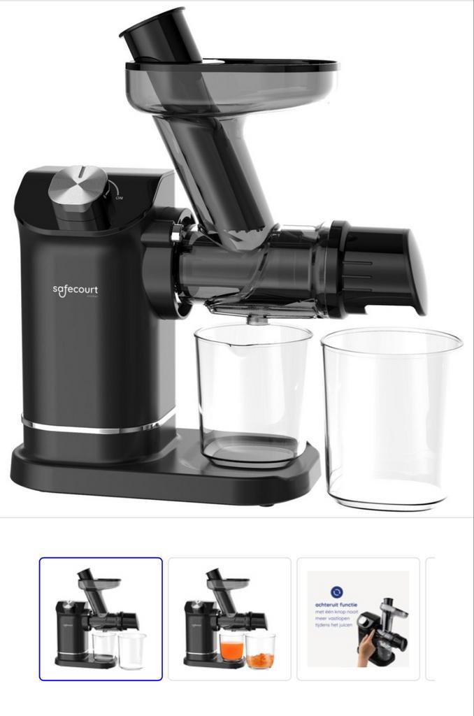 Safecourt Kitchen Slowjuicer - Nieuw in doos!, Witgoed en Apparatuur, Juicers, Nieuw, Slowjuicer, Elektrisch, Ophalen of Verzenden