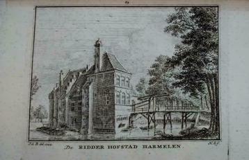 82 / Harmelen de Ridderhofstad Kopergravure 18e eeuw beschikbaar voor biedingen