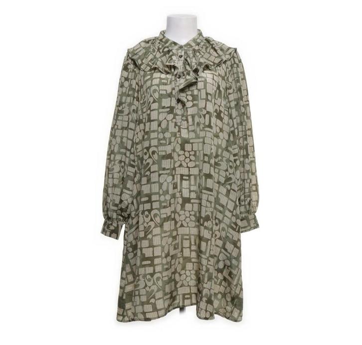 Sissel Edelbo Groene Sari Jurk Maat S, Kleding | Dames, Jurken, Nieuw, Maat 36 (S), Groen, Knielengte, Ophalen of Verzenden