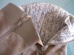 GRATIS VERZENDEN | sexy taupe bruine vintage laarzen 37.5, Hoge laarzen, Bruin, Verzenden, Zo goed als nieuw