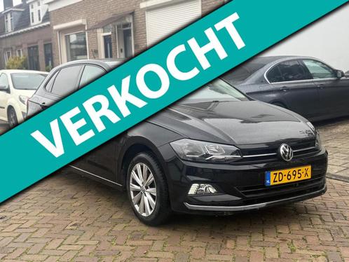 Volkswagen Polo 1.0 TSI Highline NAP * AUTOMAAT*, Auto diversen, Schadeauto's, Automaat, Benzine, Hatchback, Zwart