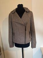 Tweed Jasje met Ritsen - Bruin maat 40 - Promiss, Kleding | Dames, Maat 38/40 (M), Bruin, Ophalen of Verzenden, Zo goed als nieuw