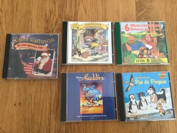 5 Kinder Cd’s Sprookjes, verhalen en liedjes, beschikbaar voor biedingen