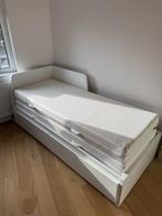 Ikea Flekke Logeerbed met 2 matrassen - Zo goed als nieuw!, Huis en Inrichting, Ophalen, Wit, Tweepersoons, Zo goed als nieuw
