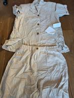 Nieuwe Linnen/Viscose Set - Creation Atelier, Beige, Maat 42/44 (L), Nieuw, Ophalen of Verzenden