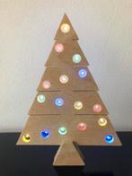 Houten kerstboom met gekleurde draadled verlichting, 30 cm, Ophalen of Verzenden, Nieuw