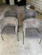 Ongebruikte eetkamer stoelen, Huis en Inrichting, Stoelen, Ophalen of Verzenden, Zo goed als nieuw, Vier, Grijs