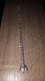 Tennischain armband 17 cm 5 mm vvs D1 color diamanten, Sieraden, Tassen en Uiterlijk, Armbanden, Ophalen of Verzenden, Zo goed als nieuw