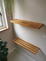 2 x handdoekenrek eikenhout, Huis en Inrichting, Badkamer | Badtextiel en Accessoires, Ophalen of Verzenden, Nieuw, Bruin, Handdoekenrek