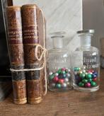 OUD GLAZEN POTJE VERDUND ZOUTZUUR, Antiek en Kunst, Ophalen