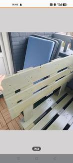 Palletbank met kussens, Ophalen of Verzenden, Gebruikt, Hout