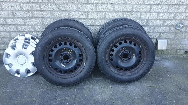 Bridgestone winterbanden 6 mm Opel 5x110, 65,1, ET37, Auto-onderdelen, Banden en Velgen, Banden en Velgen, Winterbanden, 16 inch