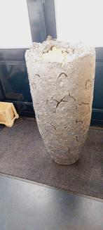 Grote decoratieve bloempot zilver  110 cm hoog, Huis en Inrichting, Woonaccessoires | Vazen, Ophalen, Overige materialen, Gebruikt