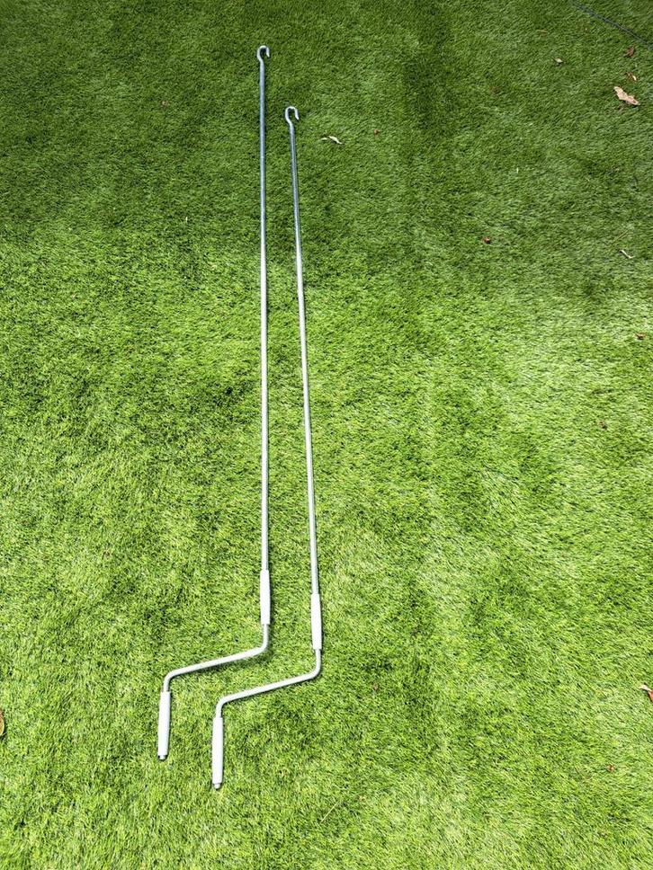 Handbediening Zonwering Zwengel, Tuin en Terras, Zonneschermen, Gebruikt, Knikarmscherm, 150 tot 300 cm, Ophalen