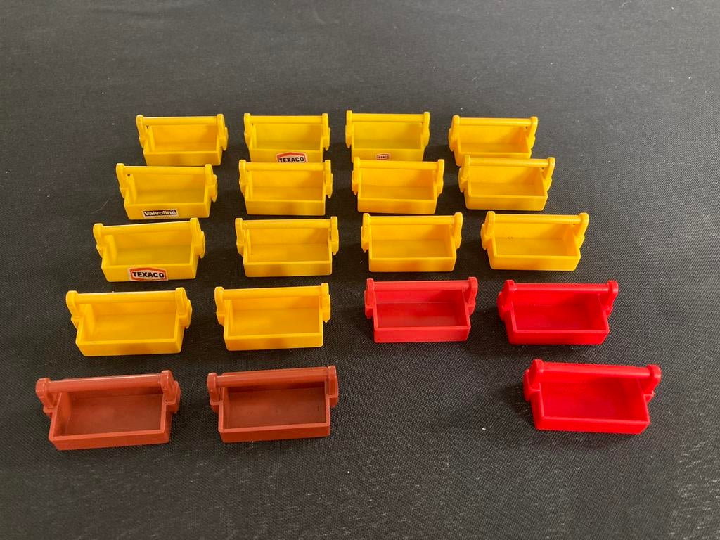 Playmobil gereedschapkist rood, geel., Ophalen of Verzenden, Zo goed als nieuw