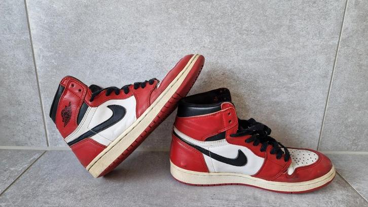Nike Air Jordan 1 Chicago 1994, Kleding | Heren, Schoenen, Gedragen, Wit, Ophalen of Verzenden