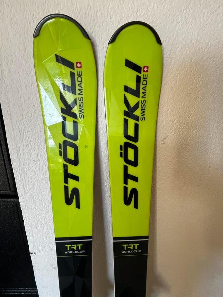 Stöckli AR Laser TRT World Cup Skis 161cm + Bindings & Poles, Sport en Fitness, Skiën en Langlaufen, Zo goed als nieuw, Ski's