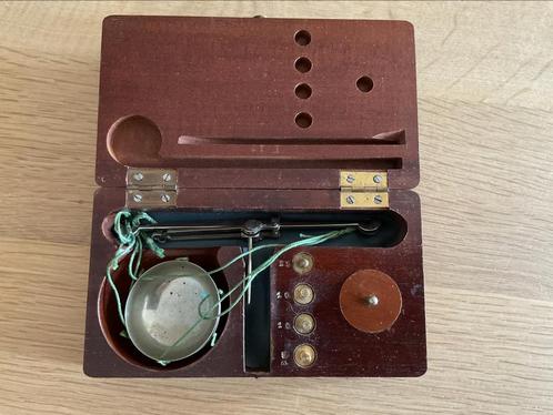 Antieke Balansweegschaal voor Diamanten en Edelstenen, Antiek en Kunst, Antiek | Gereedschap en Instrumenten, Ophalen of Verzenden